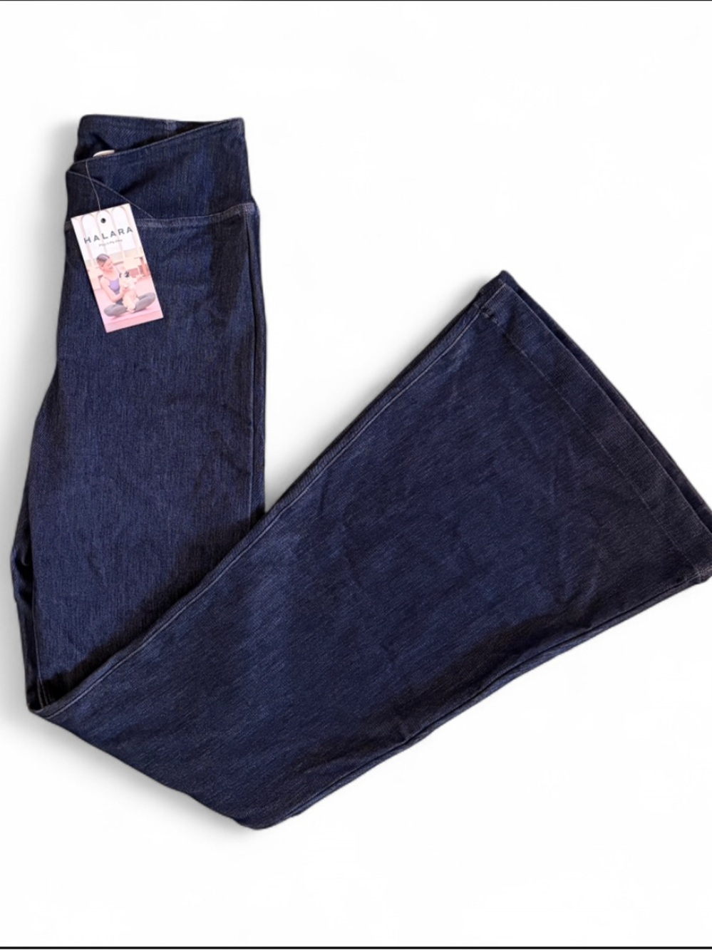 NWT HALARA High Waisted Crossover Flare Pants